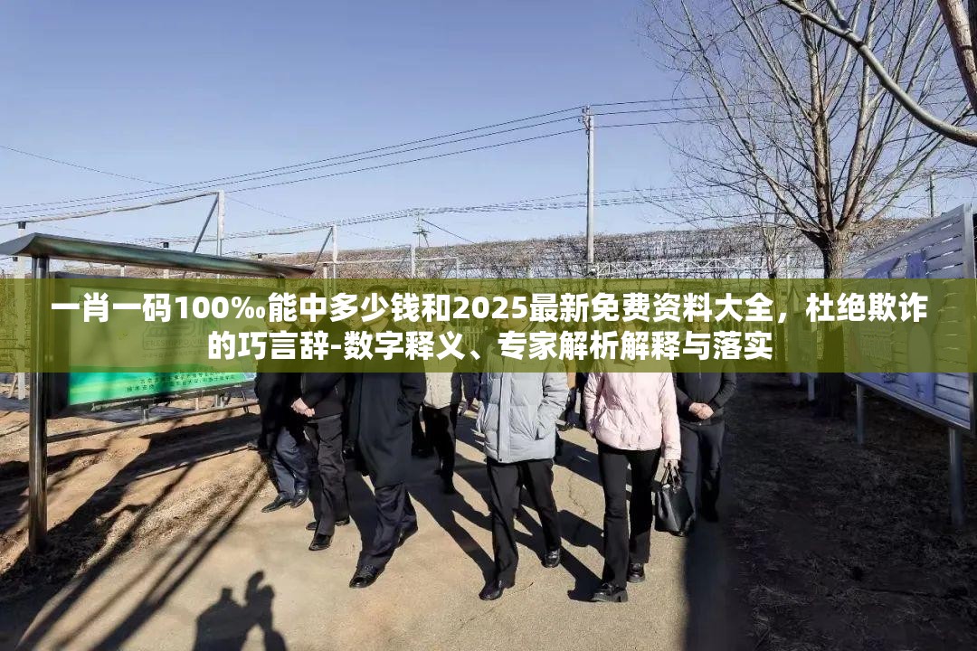 一肖一码100‰能中多少钱和2025最新免费资料大全，杜绝欺诈的巧言辞-数字释义、专家解析解释与落实