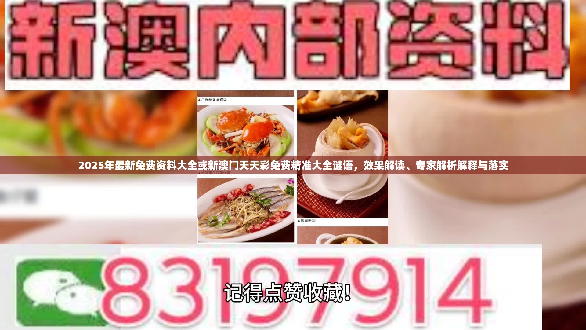 2025年最新免费资料大全或新澳门天天彩免费精准大全谜语，效果解读、专家解析解释与落实